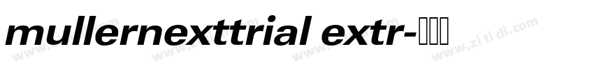 mullernexttrial extr字体转换